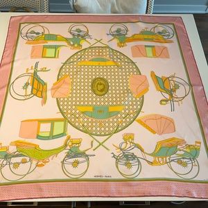 Hermes silk scarf